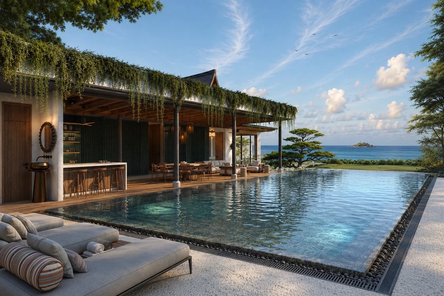 Punyisa Oceana Type A pool and pavilion — project rendering